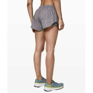 Lululemon Hotty Hot Short II *Long 4" Heather Lux Multi Black Size 4 EUC